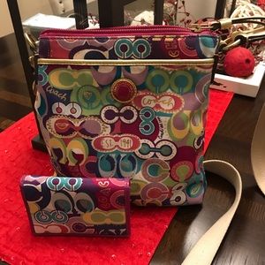 Coach Crossbody purse with matching wallet